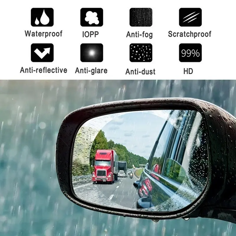 30cmx100cm Car Side Window Rearview Rain Film Anti-Fog Rain-proof Home Bathroom Mirror Waterproof Sticker Films