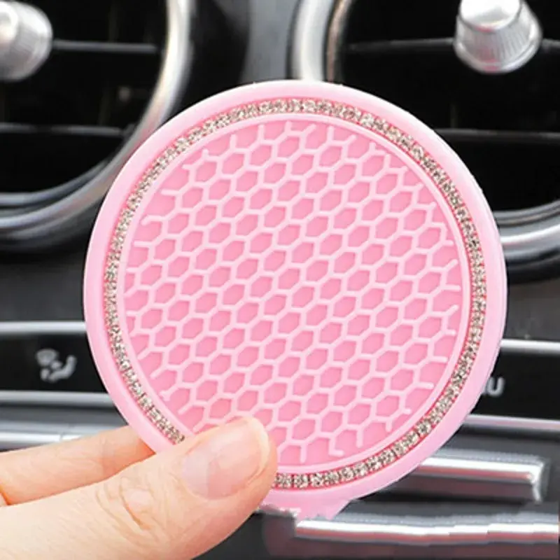 Car Coaster Water Cup Bottle Holder Anti-slip Pad Mat Silica Gel for Interior Decoration Car Styling Accessories