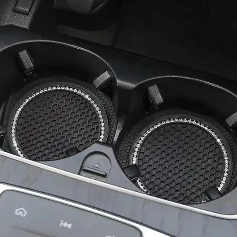 Car Coaster Water Cup Bottle Holder Anti-slip Pad Mat Silica Gel for Interior Decoration Car Styling Accessories