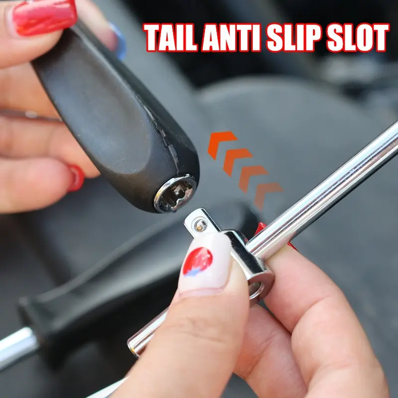 150 MM Spanner 1/4-Inch Female Square Drive Handle Socket Wrench for Small Flying Ratchet Wrenches Slide Rod AD Connectors