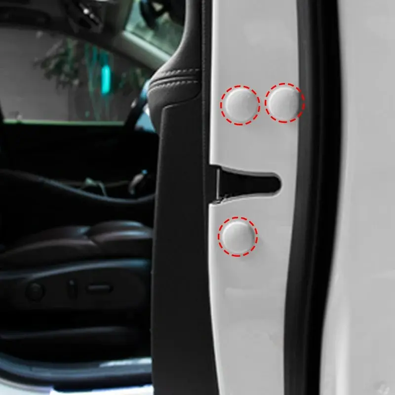 12Pcs Car Door Lock Screw Protector Cover for Nissan Qashqai J11 J10 Xtrail T30 T31 T32 Juke Murano Versa Sentra Altima Stickers