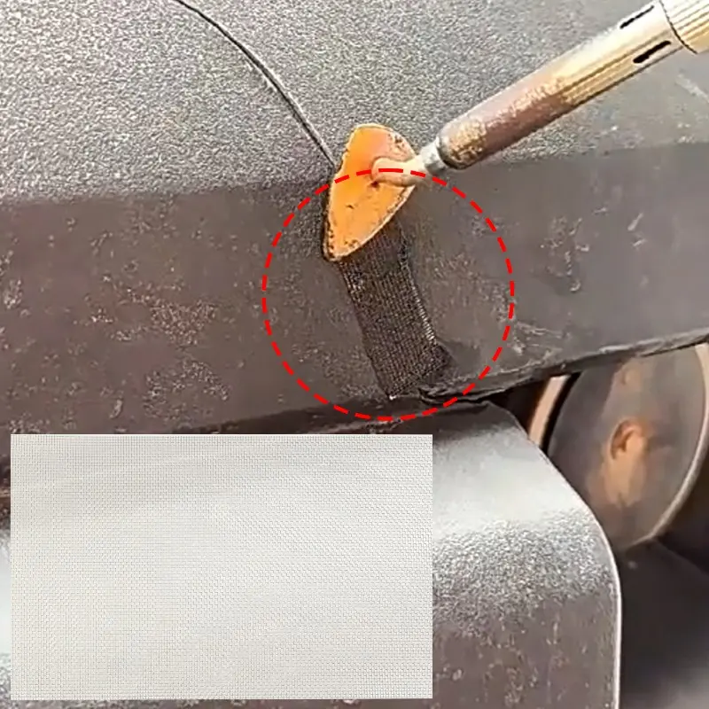 Automobile Bumper Stainless Steel Repair Mesh Plastic Crack Repair Mesh Welding Wire Mesh Net for Bumper Body Hood Vents