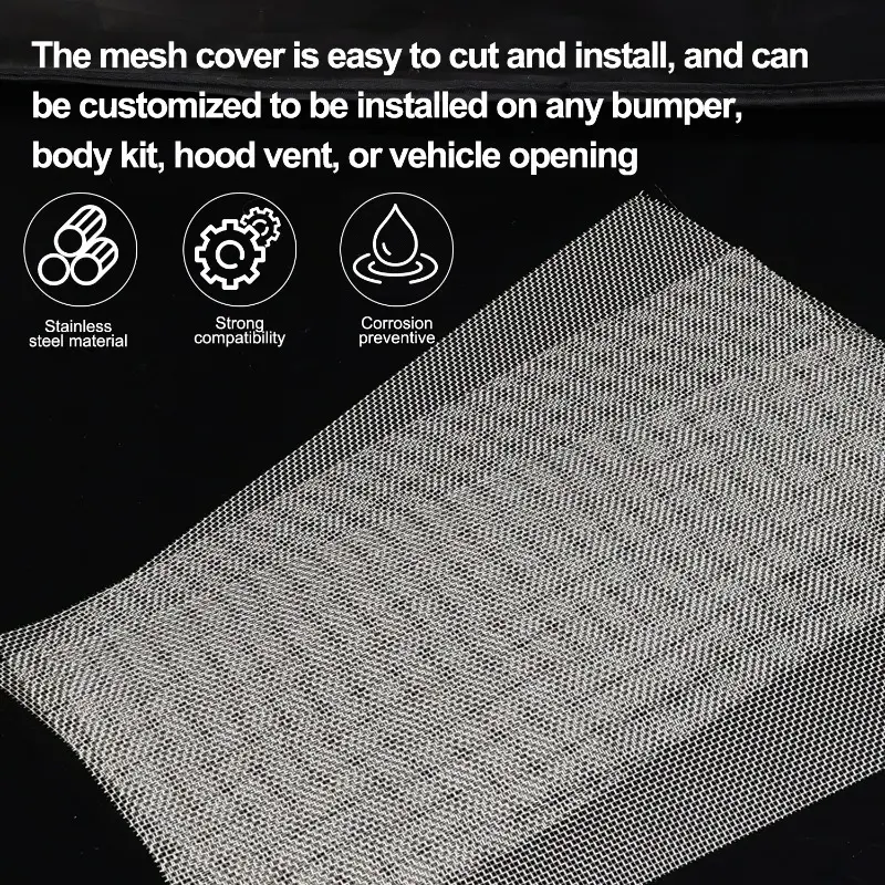 Automobile Bumper Stainless Steel Repair Mesh Plastic Crack Repair Mesh Welding Wire Mesh Net for Bumper Body Hood Vents