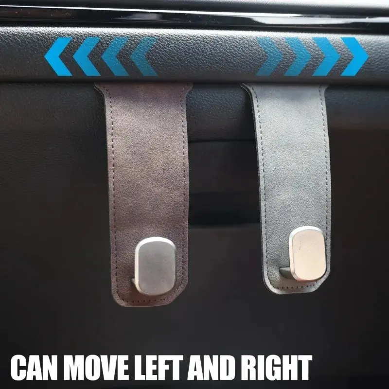 New Alloy Suede Glove Box Hook for Car Passenger Side No Drilling Hanger Accessories Coffee Takeout Bag Holder Organizer