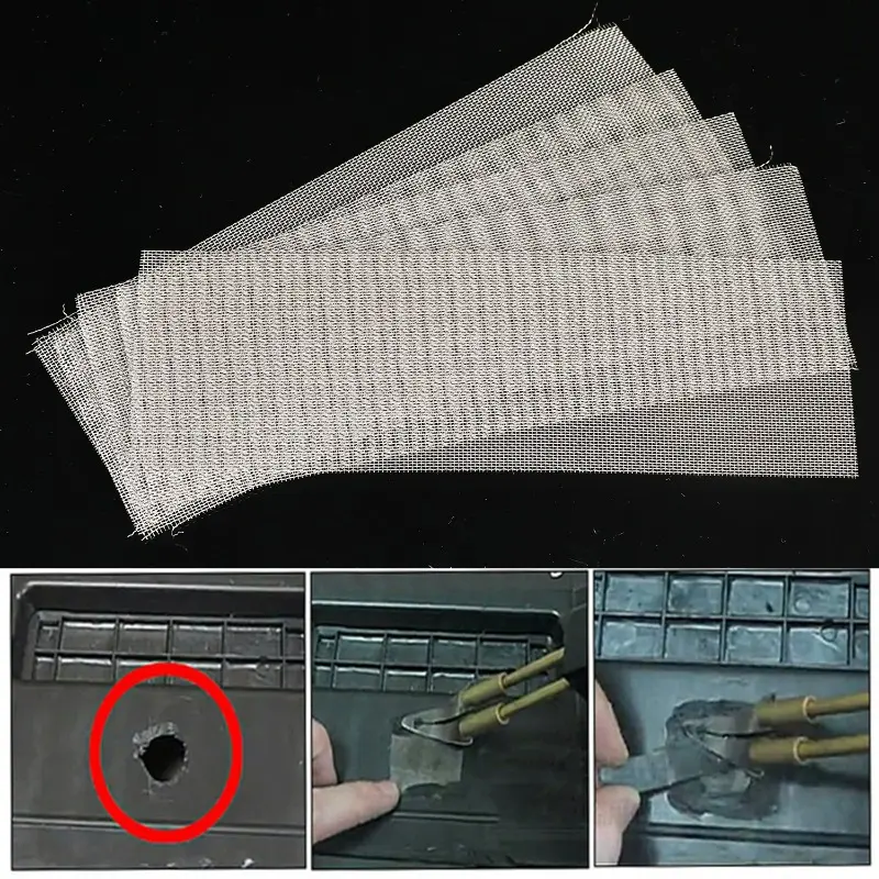 New Car Bumper Tungsten Wire Welded Wire Mesh Repair Hole Crack Repair Mesh Body Heat Resistant Metal Mesh Auto Parts