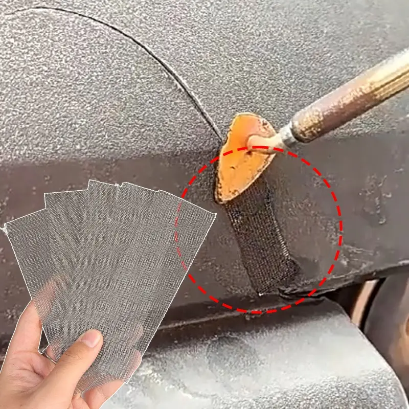 New Car Bumper Tungsten Wire Welded Wire Mesh Repair Hole Crack Repair Mesh Body Heat Resistant Metal Mesh Auto Parts