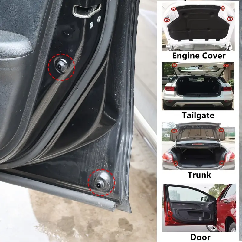Car Door Bumper Guards Door Pad Absorber for Toyota Corolla Highlander Slam Stopper Sticker Rubber Buffer Blocks Accessories