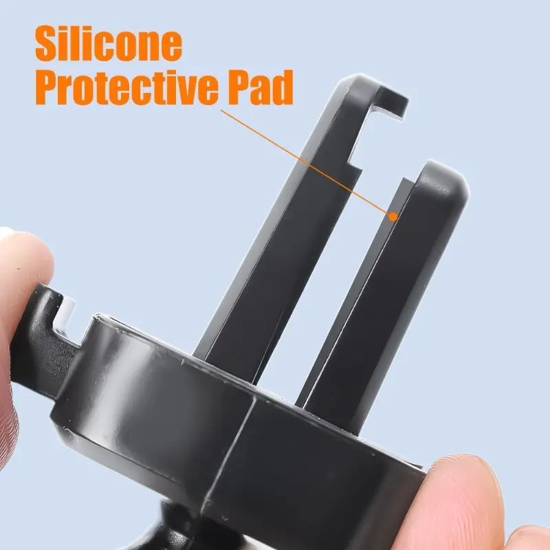 One-Press Auto Vent Clip Mount 17mm Swivel Ball Head Universal Car Phone Holder Adjustable Dashboard Stand Accessory