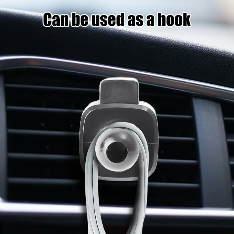One-Press Auto Vent Clip Mount 17mm Swivel Ball Head Universal Car Phone Holder Adjustable Dashboard Stand Accessory