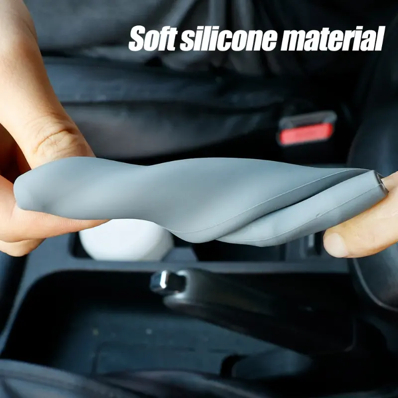 Hand Brake Set Universal Car Handbrake Sleeve Silicone Gel Cover Anti-Skid Auto Parking Brake Soft Silicone Handbrake Cover