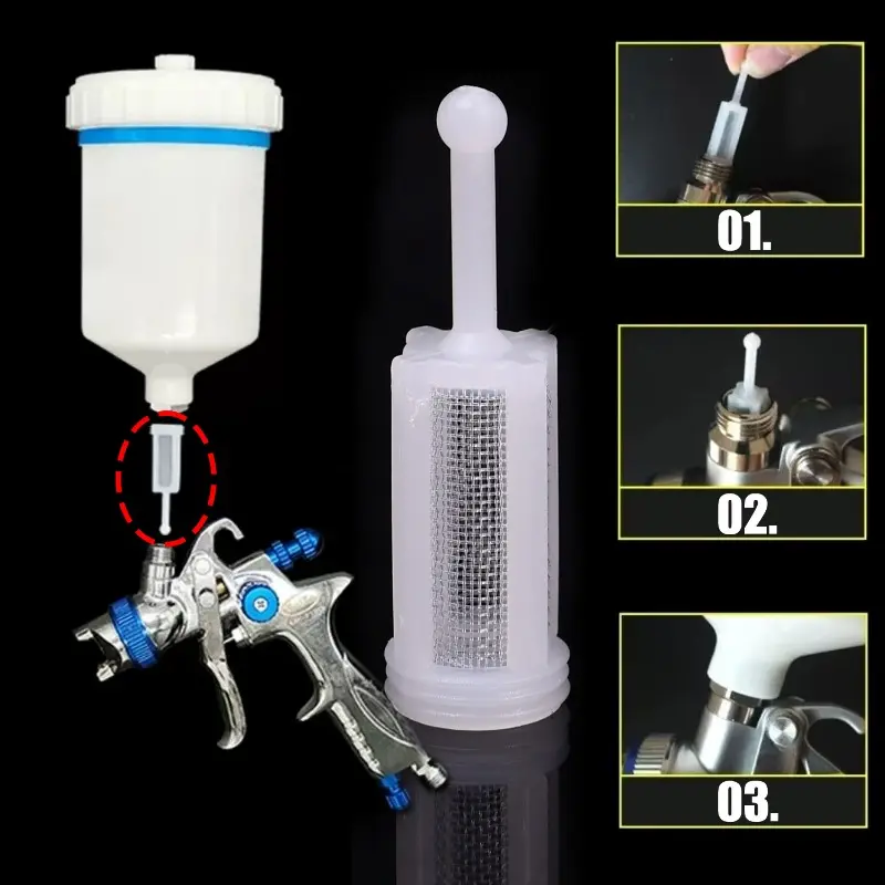 Car Spray-Gun Filters Fine Mesh Plastic Disposable Gravity Feed Paint Strainer Gadget Part Universal Filter