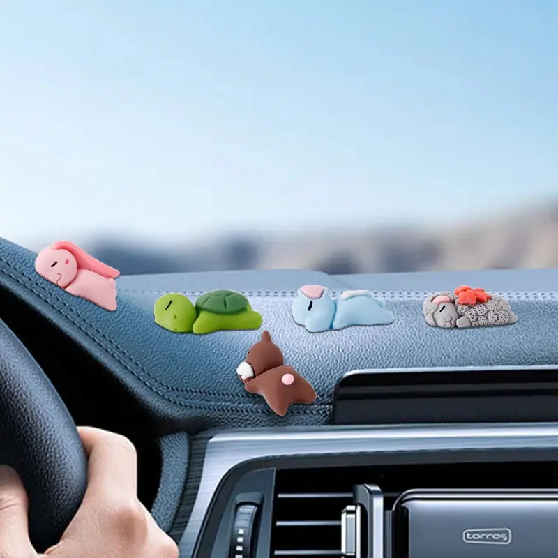Cute Car Ornaments Car Center Console Display Screen Car Interior Decorations Little Turtle Cute Pendant Doll Girl Pendant Decor