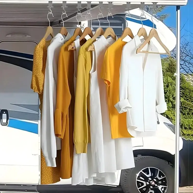 S Shaped Camping Awning Hooks Clips RV Tent Hangers Light Hangers with Holes for Caravan Camperb Accessories