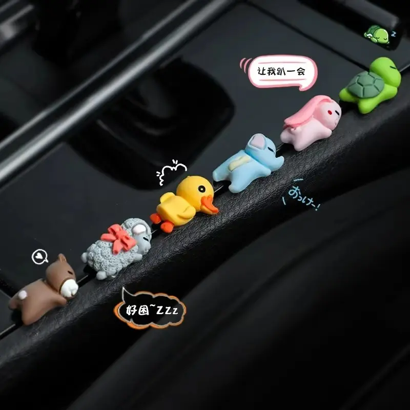 Cute Car Ornaments Car Center Console Display Screen Car Interior Decorations Little Turtle Cute Pendant Doll Girl Pendant Decor