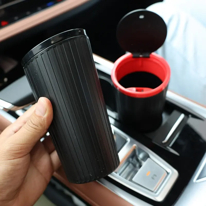Universal Car Trash Bin Can Mini Auto Dust Organizer Car Interior Rubbish Bag Garbage Container Storage Box Bucket Auto Accessor