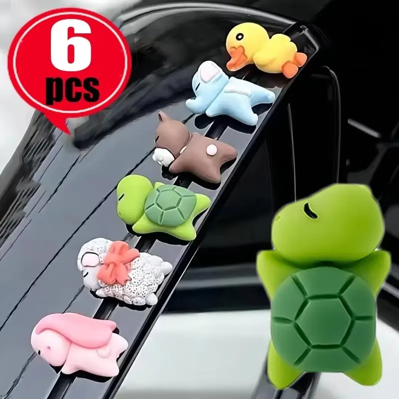 Cute Car Ornaments Car Center Console Display Screen Car Interior Decorations Little Turtle Cute Pendant Doll Girl Pendant Decor