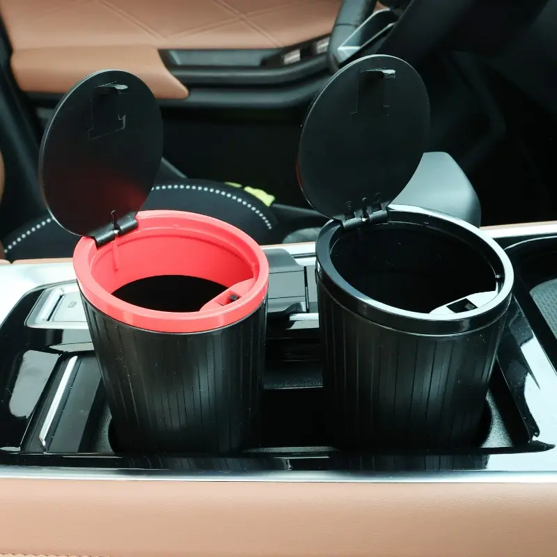 Universal Car Trash Bin Can Mini Auto Dust Organizer Car Interior Rubbish Bag Garbage Container Storage Box Bucket Auto Accessor