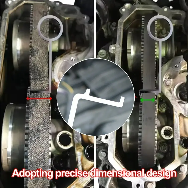 2/1Pcs Car Engine Timing Belt Checking Tool for Toyota for Opel 1.0 and 1.2 Engine Timing Belt Test Tool G-0109-6 1643190080