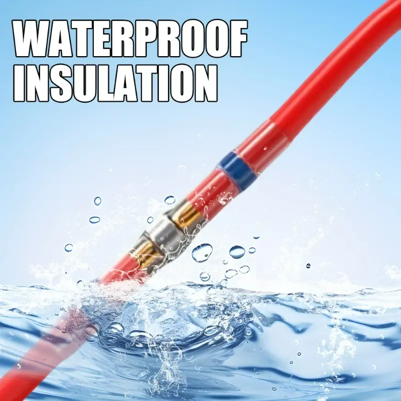 Waterproof Heat Shrink Wire Connectors Solder Seal Sleeve for AWG22-18 Quick Splice Electrical Terminals