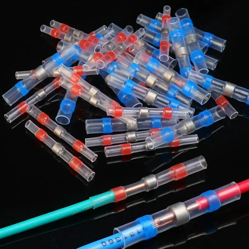 Waterproof Heat Shrink Wire Connectors Solder Seal Sleeve for AWG22-18 Quick Splice Electrical Terminals