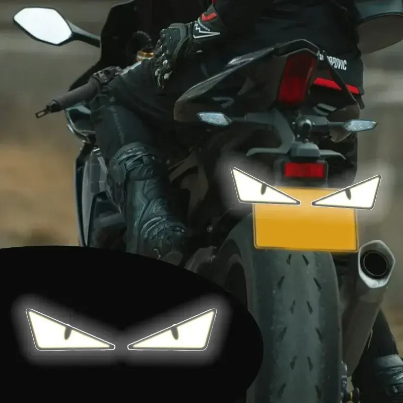 Universal Motorcycle LED Devil'Eyes Lights Demon Eyes Headlight Motorcycle Mini Projector Lens Lamp Car Decoration Lights