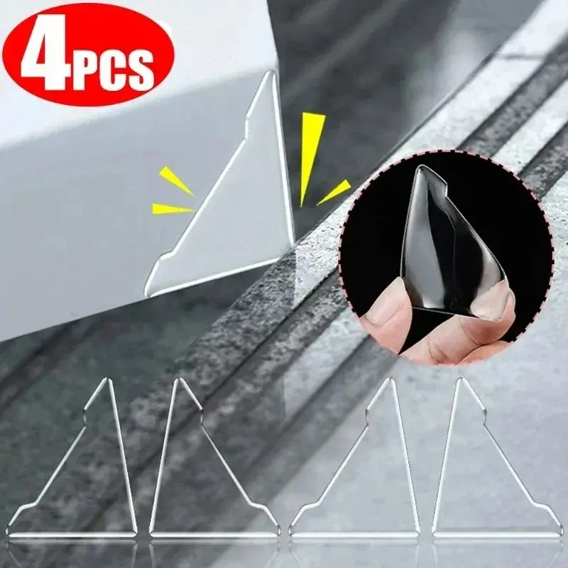 Universal Car Door Corner Anti-collision Covers Styling Transparent Silicone Protector Anti-Scratch Stickers Protection Cover