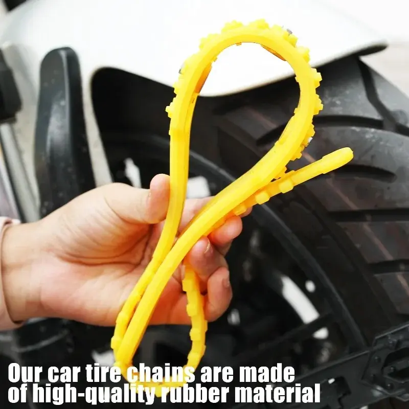 Car Winter Tire Wheels Snow Chains Snow Tire Anti-skid Chains Wheel Tyre Cable Belt Winter Outdoor Emergency Chain Multipurpose