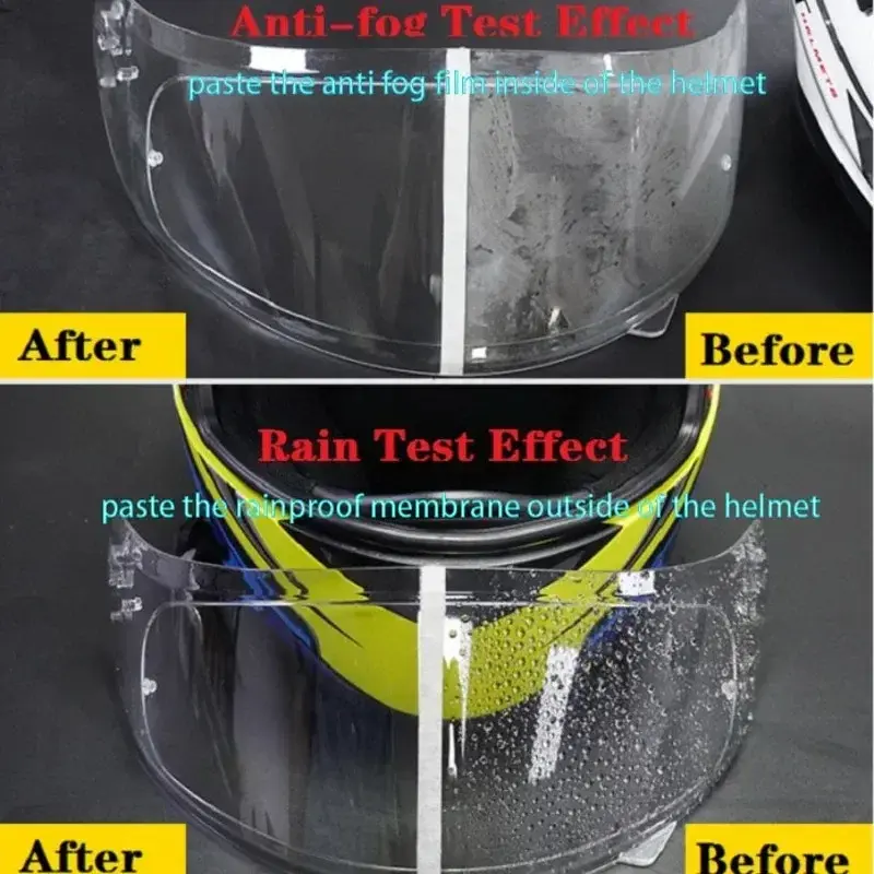 Motorcycle Helmet Clear Anti-Fog Rainproof Film Helmet Lens Nano Coating Sticker Moto Safety Driving Helmet Accessories