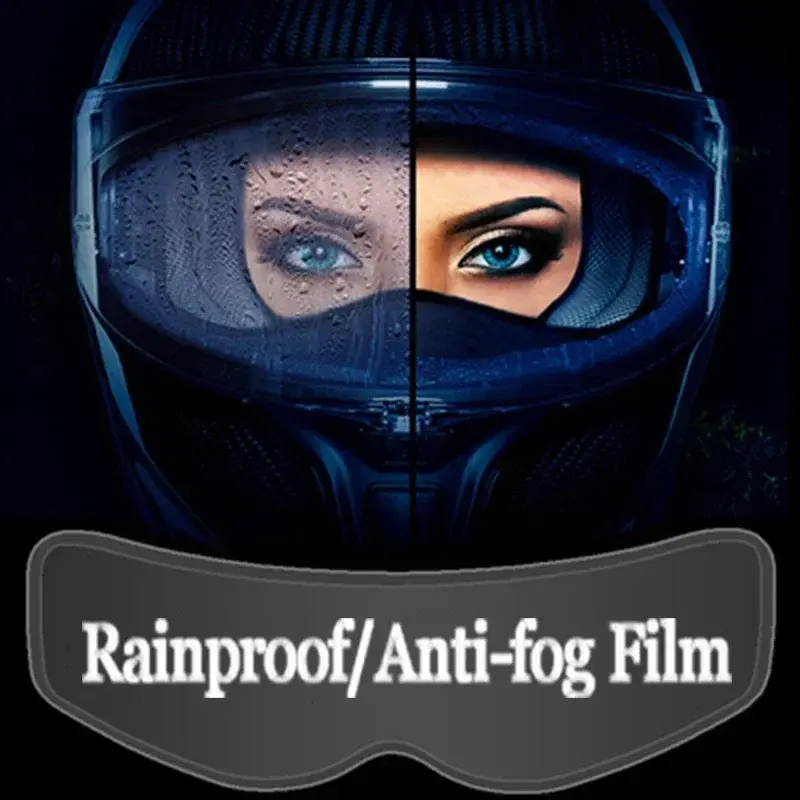 Motorcycle Helmet Clear Anti-Fog Rainproof Film Helmet Lens Nano Coating Sticker Moto Safety Driving Helmet Accessories