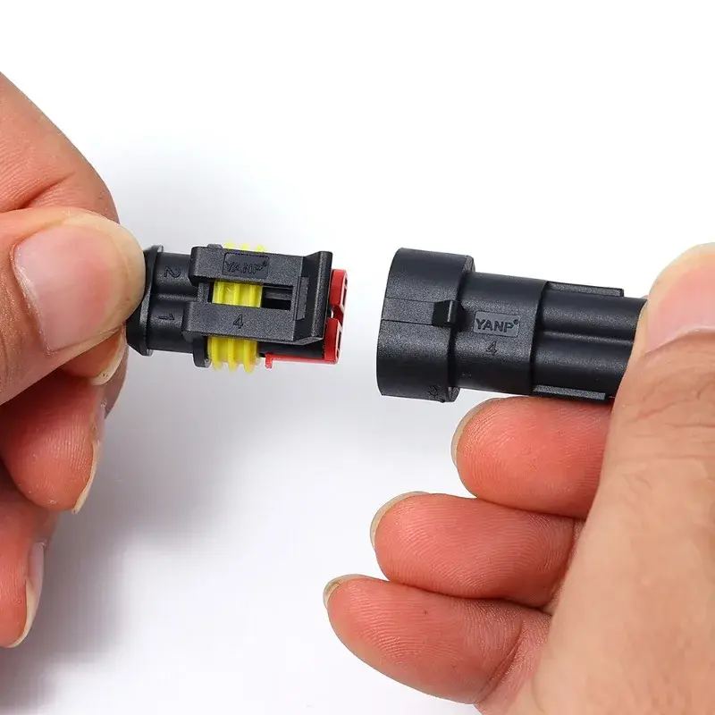 20/10pcs Waterproof Automotive Male Female Electrical Connectors Plug 2-Pin Way with Wire for Car Motorcycle Scooter Marine