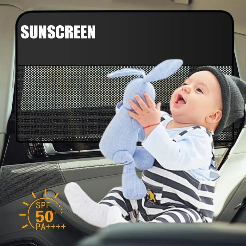 Magnetic Car Window Shades Universal Duplex Car Priavcy Curtains Summer Protective Window Shade for Car Camping Napping Sleeping