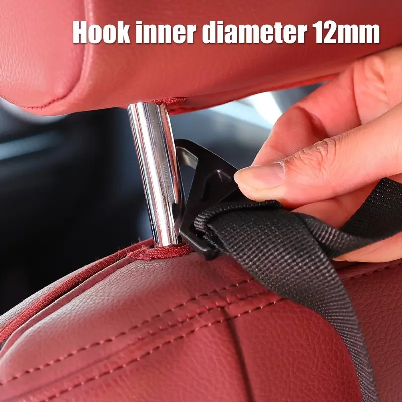 2pcs Car Back Seat Hook Multi-function Rear Seat Headrest Hanging Hook Umbrella Holder Seat Back Storage Hook Auto Interior Tool