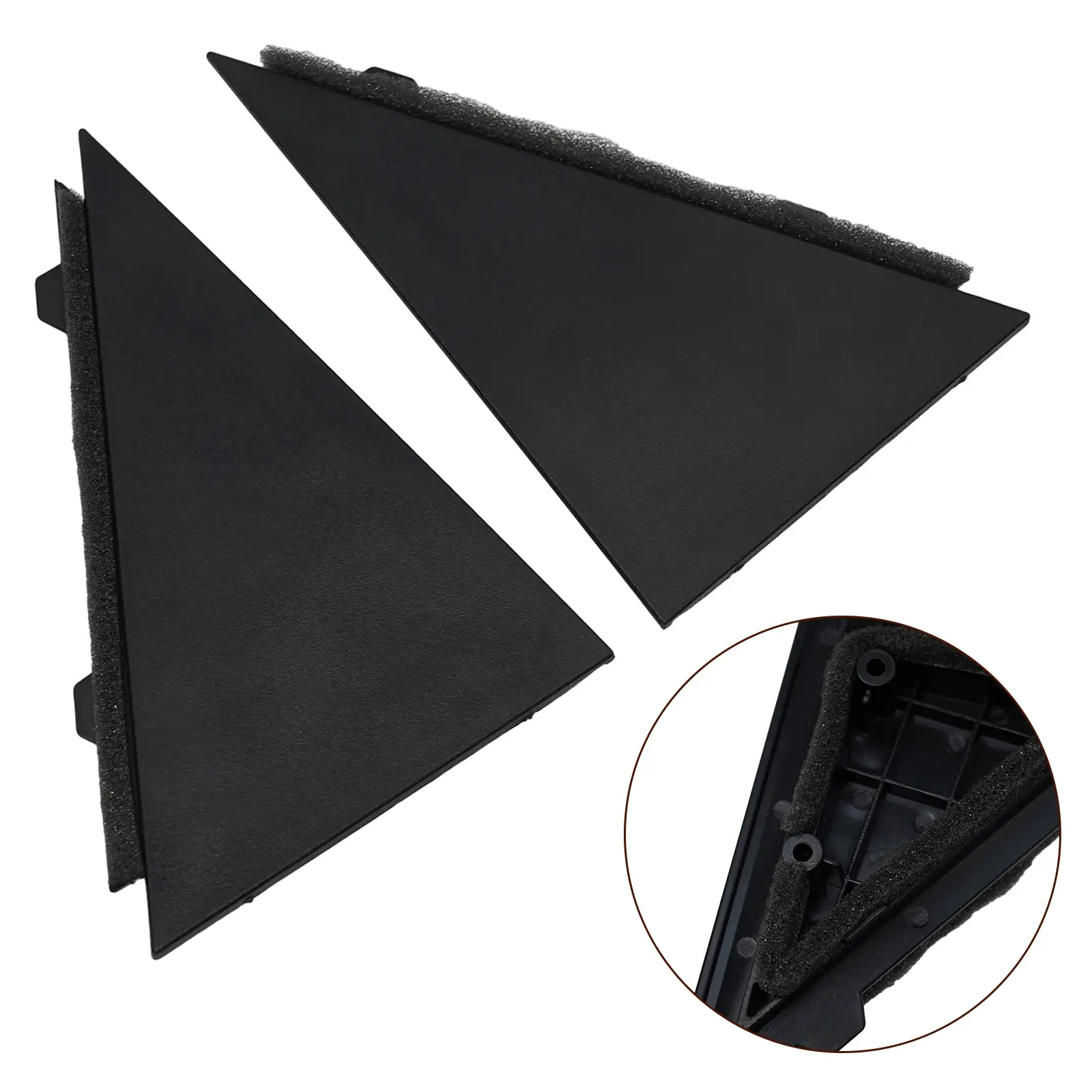 1Pair Car Side Rear Door Pillar Triangle Molding Cover For Hyundai Sonata 2009-2014 83830-3S000 83840-3S000 Car Accessories