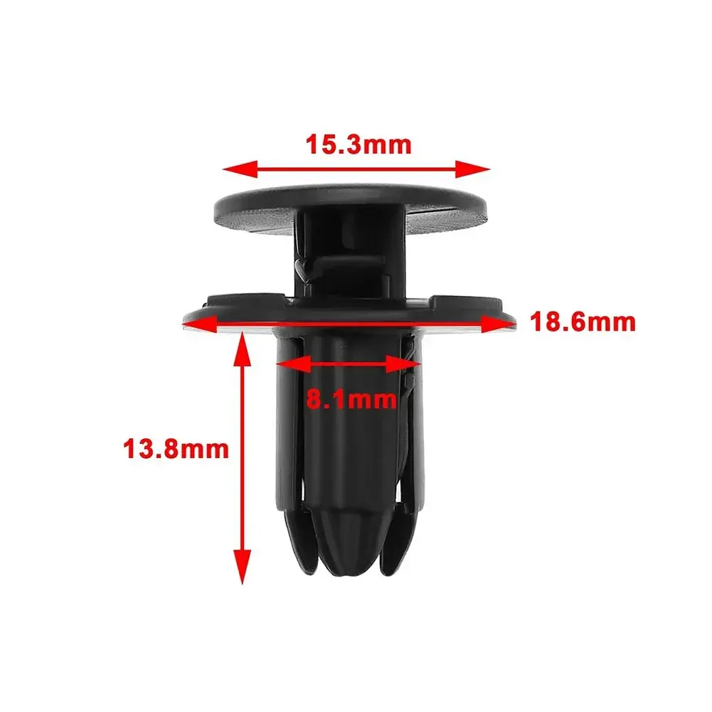 20/30/50Pcs Retain Clips For Hyundai 14mm Nylon 14206-08250-B 1420608250B 86595-2T500 Heads Diameters 8mm Auto Fasteners Rivets