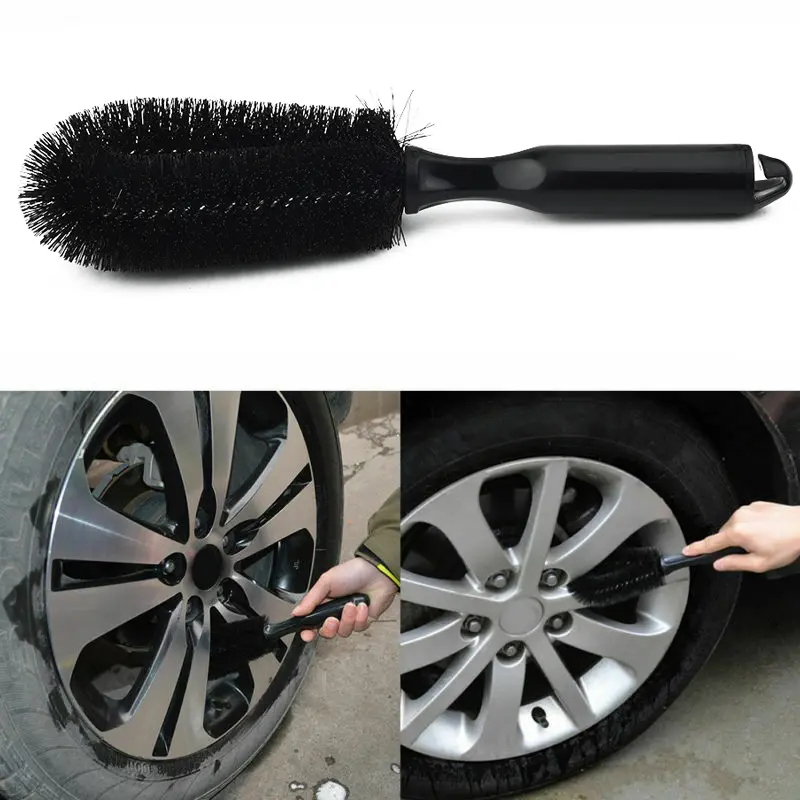 Car Wheel Tire Wash Cleaning Brush Car Rim Scrubber Cleaner Duster Handle Car Tyre Cleaning Brushes Car Cleaning Tools