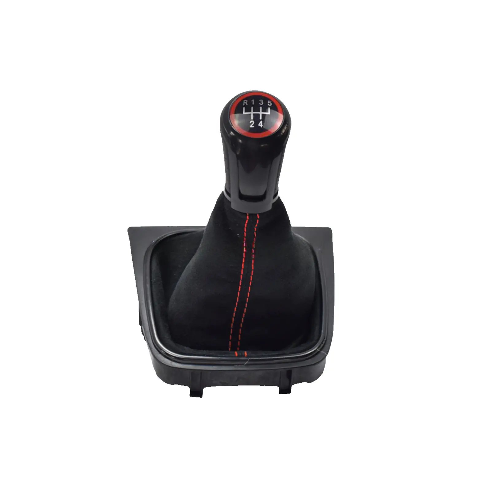Gear Shift Lever Knob Boot Cover Leather Compatible with For Golf 5 MK5 2004 to 2008 and For Jetta MK3 2006 to 2012