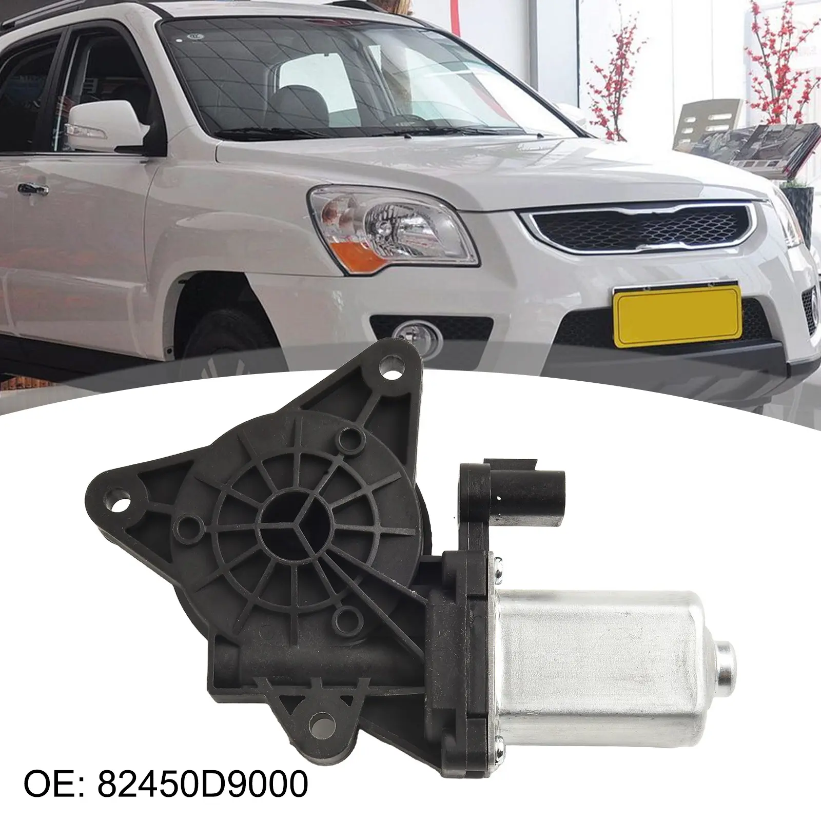 Lifter Motor Black Silver For Window Motor Driver Side Front Left Plug-and-play For Kia For Sportage 2017-2021