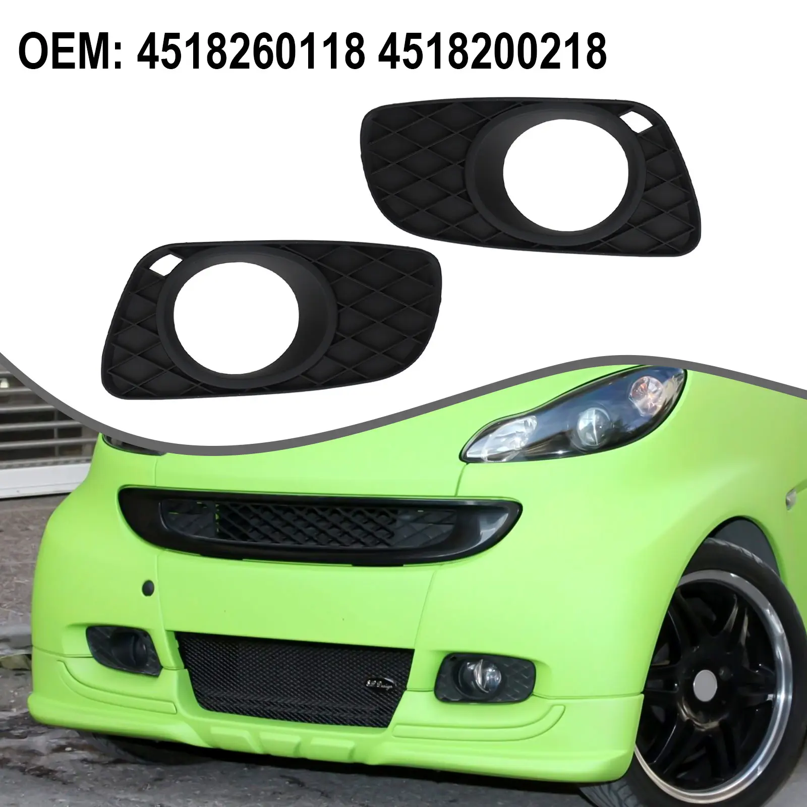 Front Fog Light Cover Fog Light Lamp Cover High-quality Materials Non-deformation OEM Number: 4518260118 Practical Design