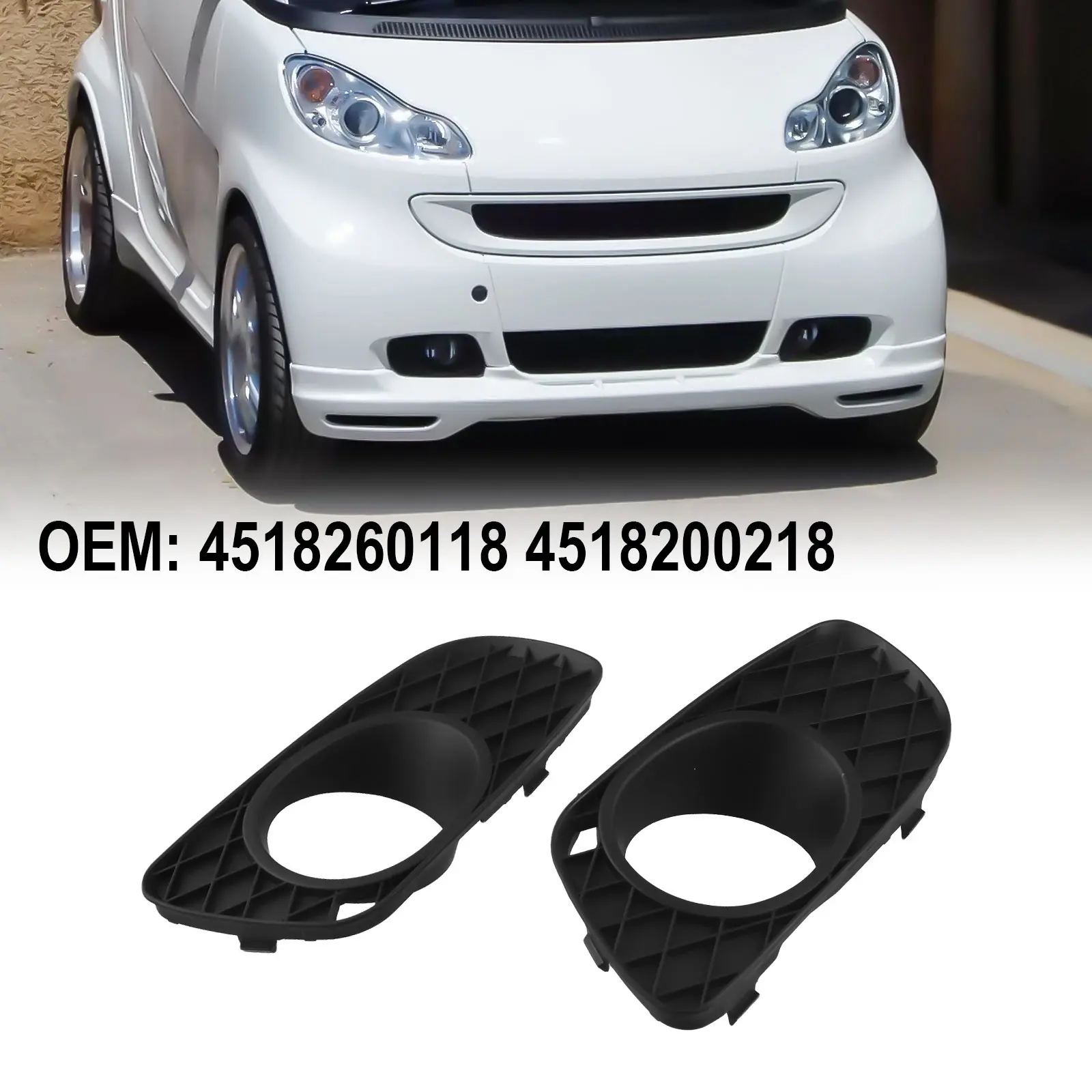 Front Fog Light Cover Fog Light Lamp Cover High-quality Materials Non-deformation OEM Number: 4518260118 Practical Design