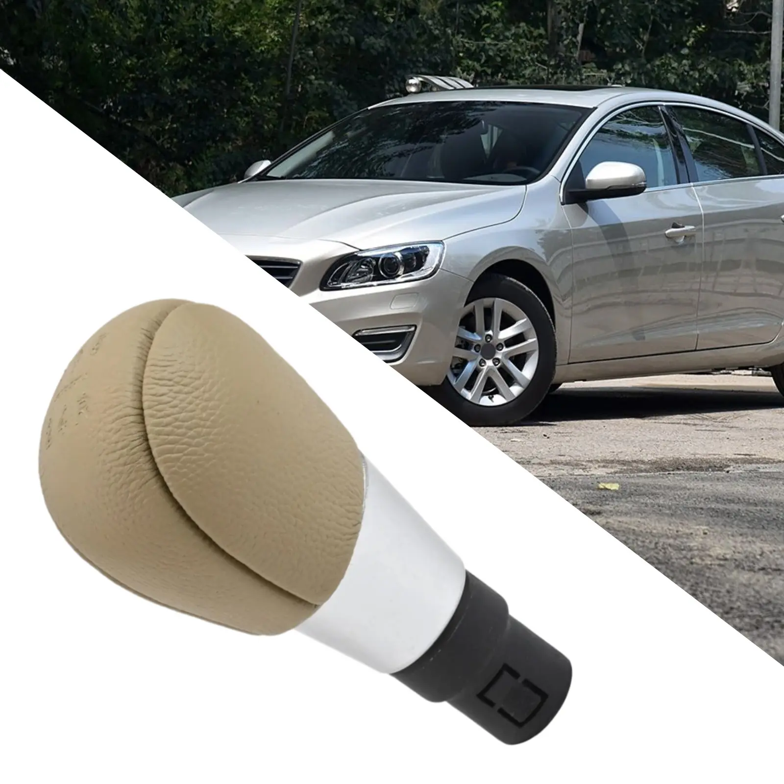 5 Speed Gear Shift Knob for Volvo Models Seamless Fit for S60 For S80 For XC70 XC60 with ABS and Leather Construction