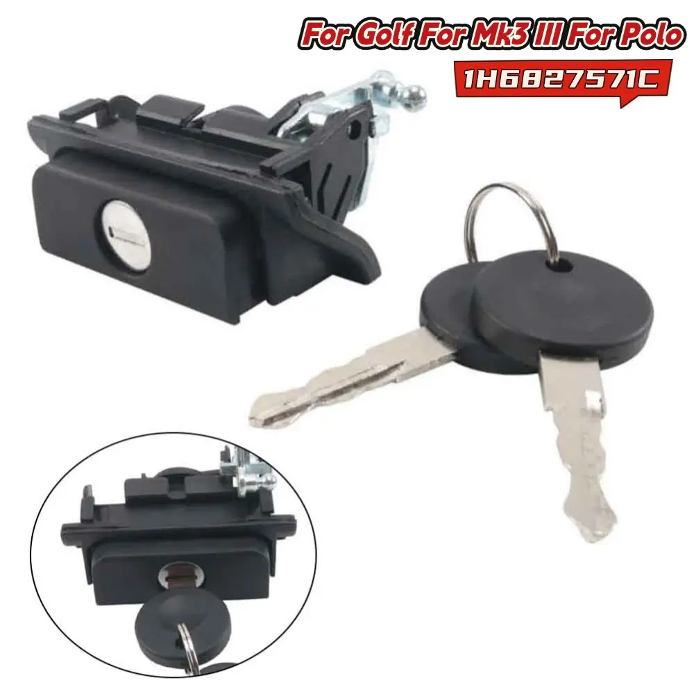 Rear Tailgate Trunk Boot Handle Lock With 2 Keys For Golf For Mk3 III 91-97 For Polo 1H6827571E Car Accessories