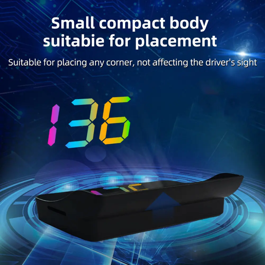 Car Speedometer HUD GPS Head Up Display Digital Speed Meter Windshield Projector For Cars Truck Auto Electronics Accessories