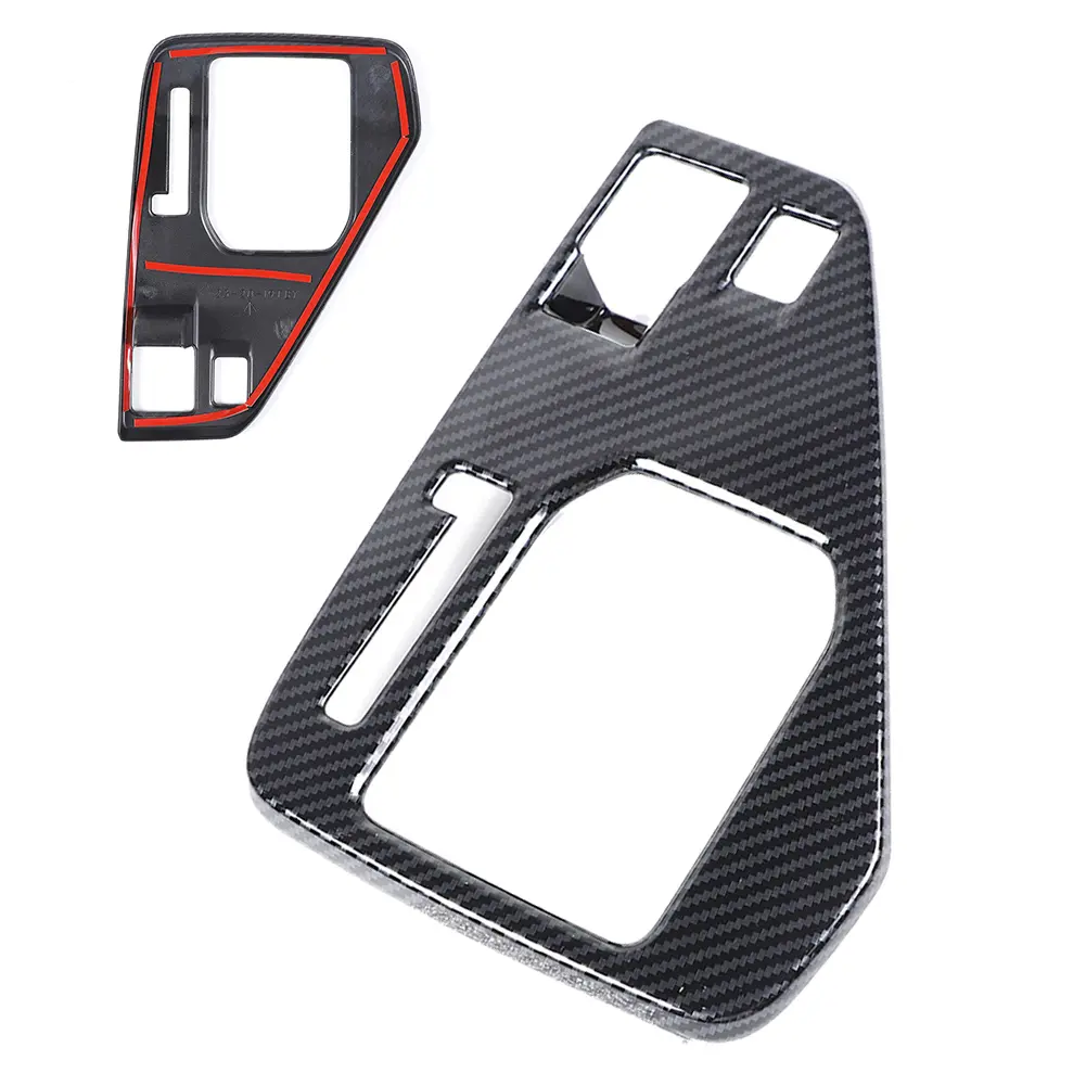 Carbon Fiber ABS Interior Gear Shift Panel Cover with Precise Fit for Crosstrek 2023 2024 RHD Right Hand Drive