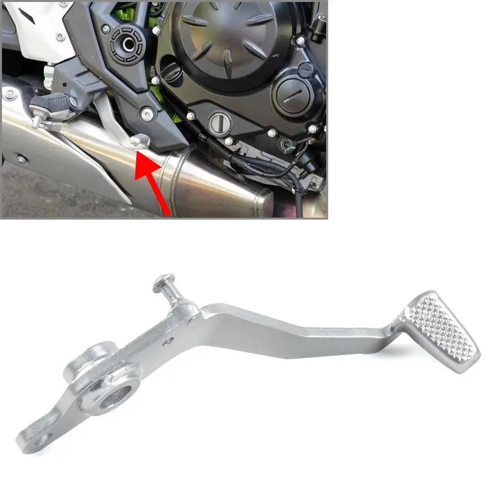 Aluminum Rear Brake Foot Pedal Lever Compatible with For Kawasaki 650 EX650 Z650 ER650 2017 2025 Motorcycle Parts