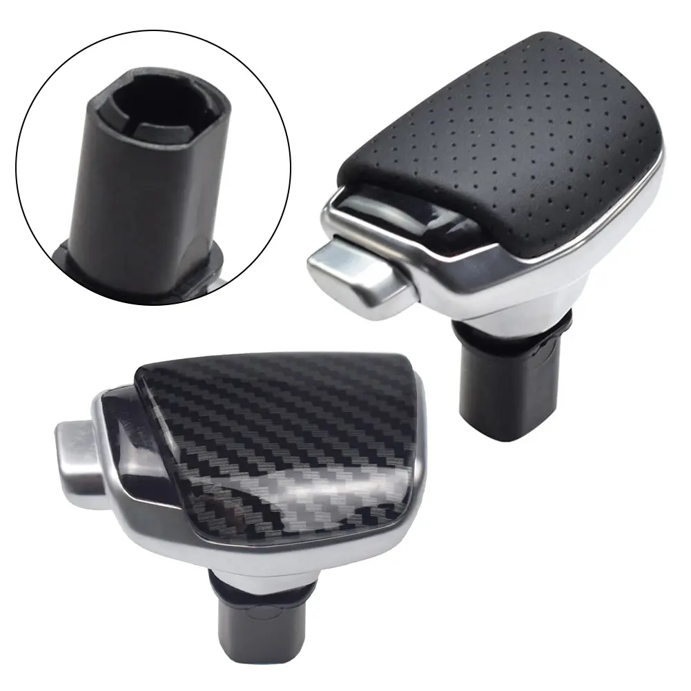 For Astra For Zafira Tourer Automatic Gear Lever Black Easy To Install Elegant Black Leather-ABS Ergonomic Design