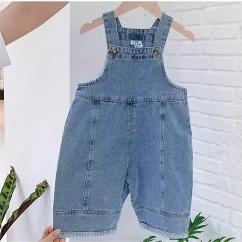 Baby Girls Jumpsuit Boy Solid Casual Denim Overalls Jean Bib Pants Infant Kids Overalls Autumn Girls Outfits Children's Clothing