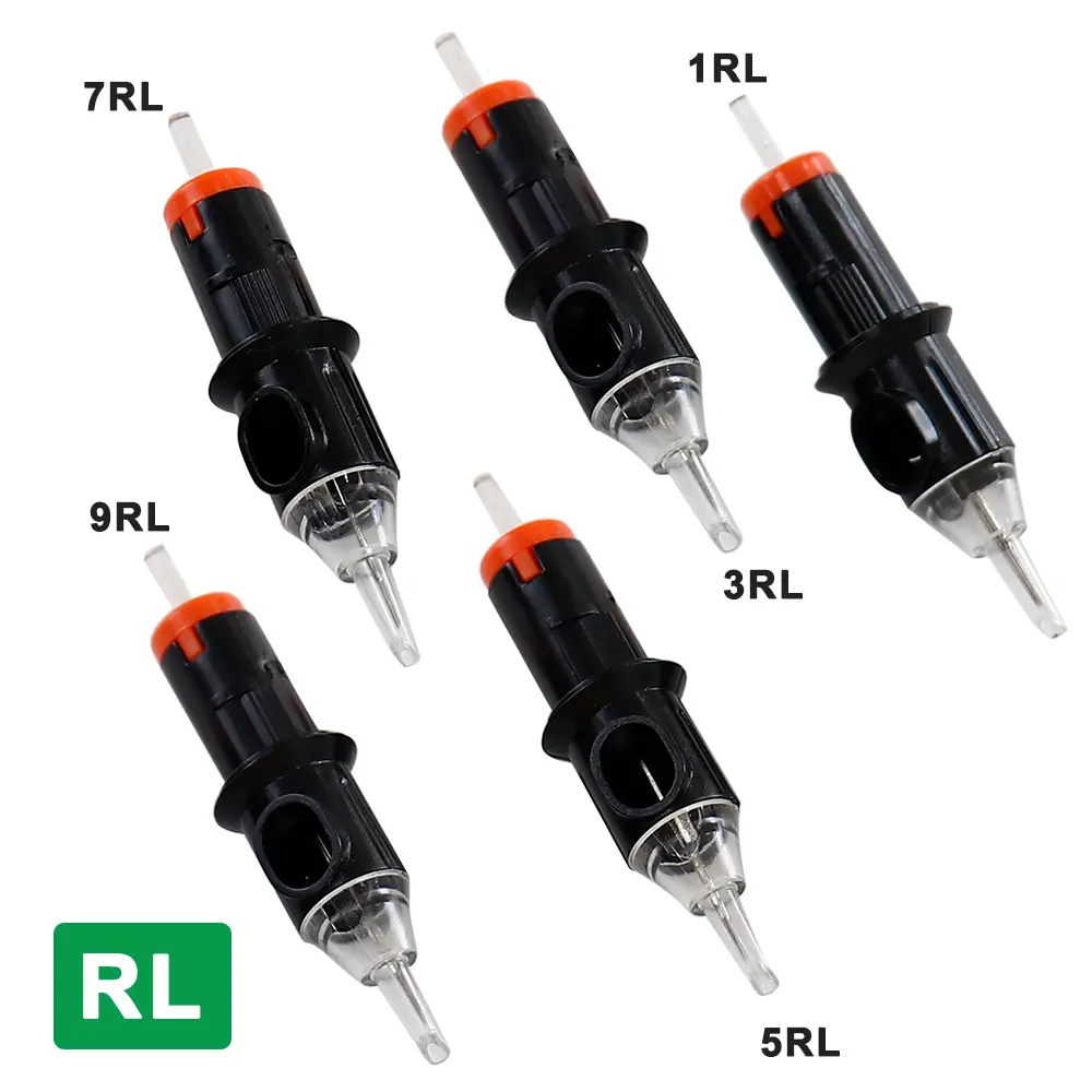 50 PCS Tattoo Needles Cartridge Disposable Tattoo Needles RL RS M1 RM Permanent Makeup Tattoo Cartridge Needle For Tattoo Pen