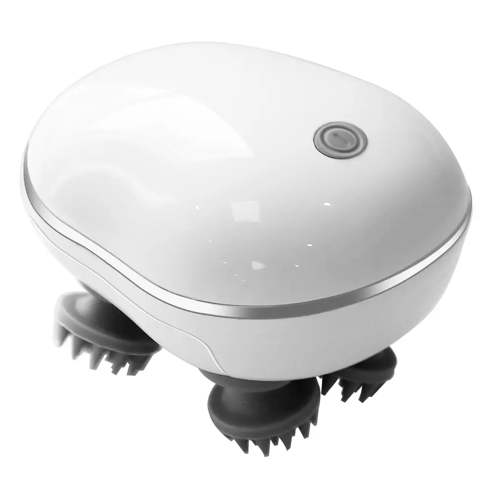 Infrared Smart Scalp Massager Wireless 4 Kneading Massage Heads Body Massager for Hair Growth Stress Kneading Vibration Roller