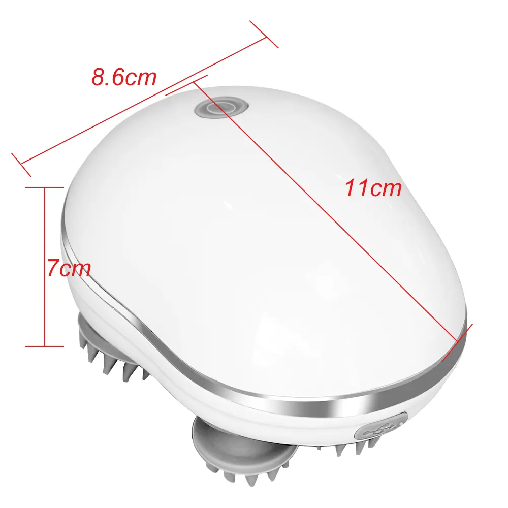 Infrared Smart Scalp Massager Wireless 4 Kneading Massage Heads Body Massager for Hair Growth Stress Kneading Vibration Roller