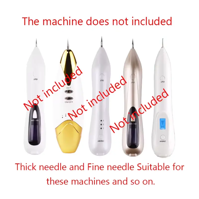 100&200Pcs Plasma Pen Needles For Spot Mole Freckle Body Tattoo Removal Point Pen Skin Beauty Care Dedicated Needle Replacement